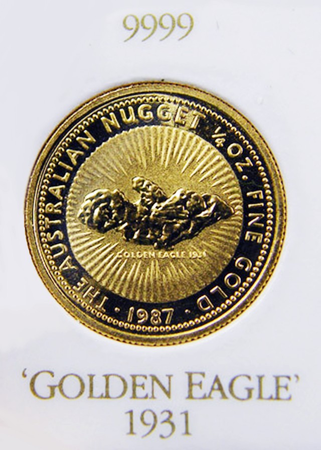 1987 gold nugget coin Golden eagle 1931