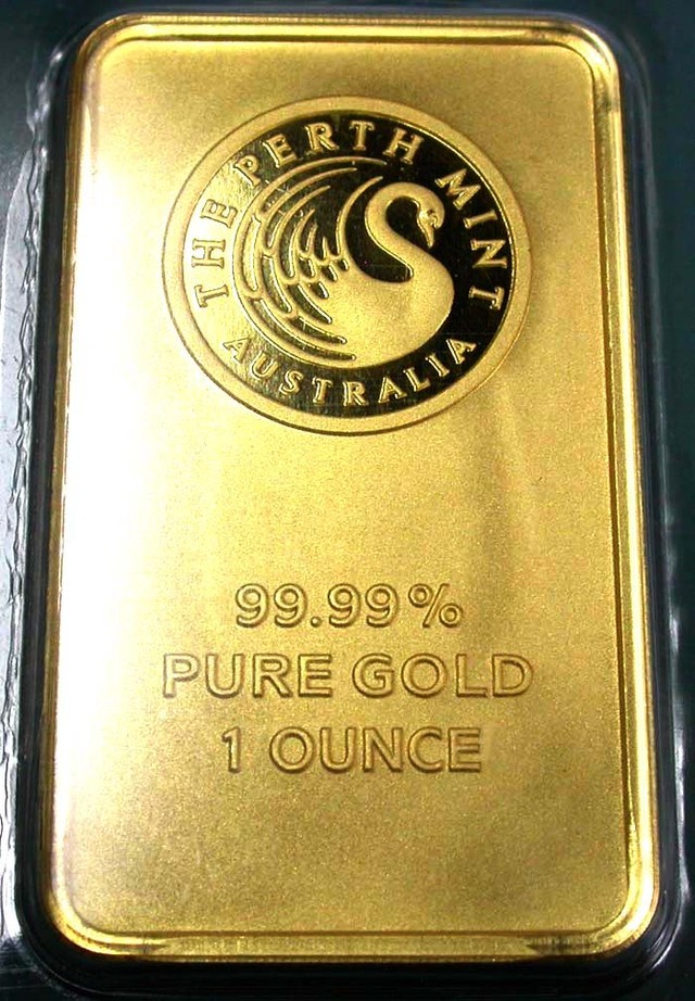 one ounce gold bullion bar