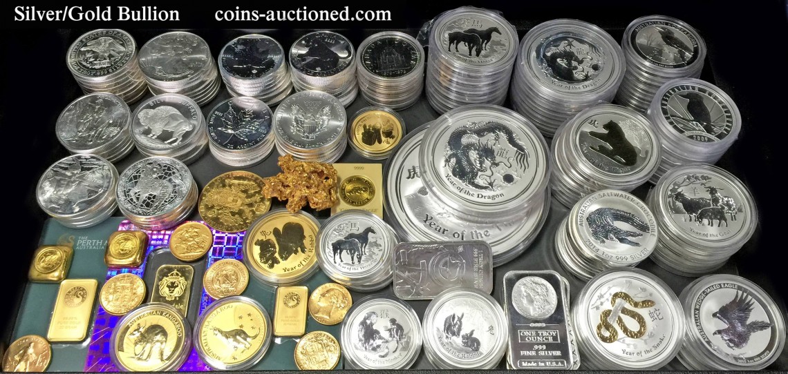 Silver And Gold Coins