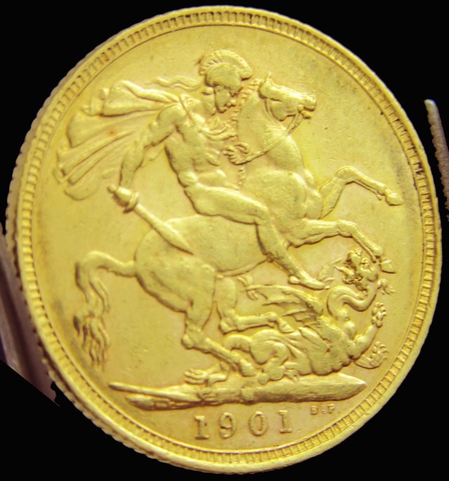 M1901 Full Gold Sovereign VICTORIA CO2332