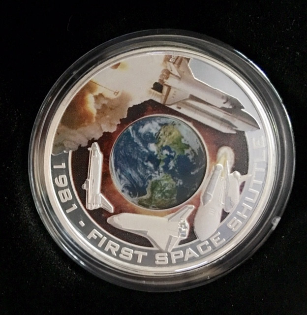 1981 First Space Shuttle 1oz Silver Orbital Coin