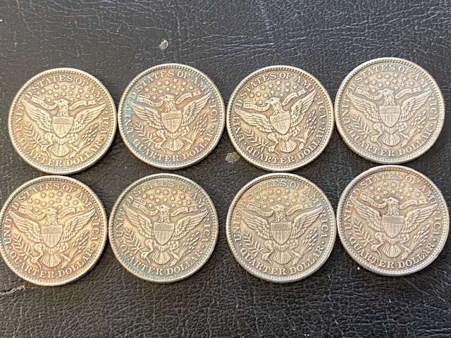 8 Pc Replica 1890 s Barber quarters Art Form Design