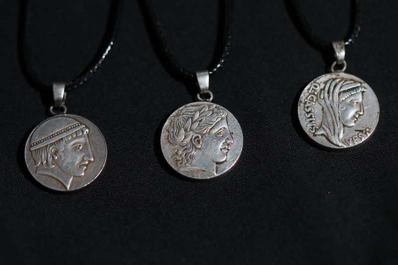 Antique Style Ancient Roman Coin Pendant