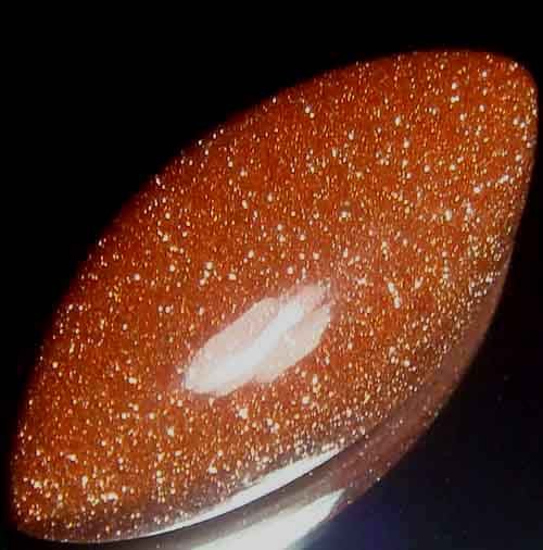 Sparkingly Golden Galaxy Sun Sitara Stone A679