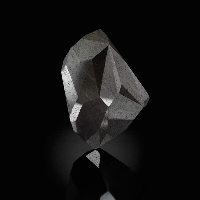 A 555.55-carat black diamond believed to come from space is going on sale