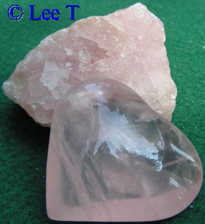 4 pièces Quartz Rose en forme de coeur pierre rose cristal guérison amour  s'inquiéter pierre naturel Rose Quartz semi-précieuse