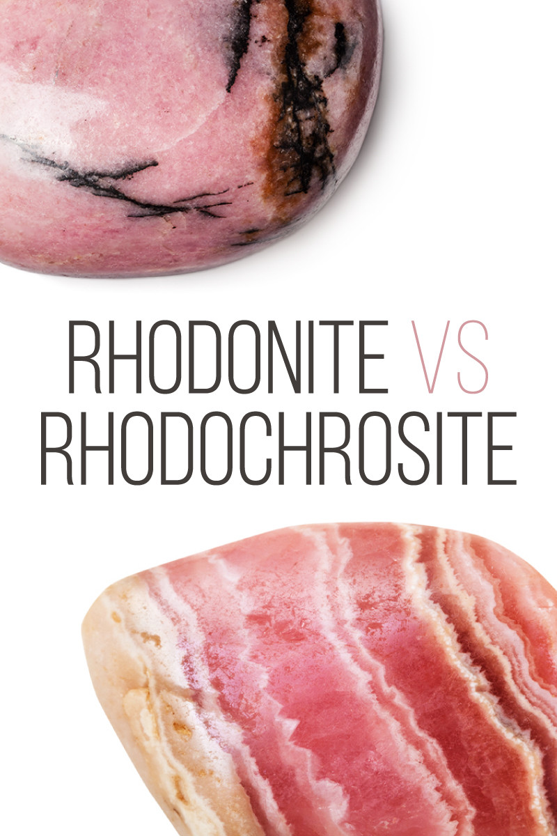 rhodoniet versus rhodochrosiet edelstenen