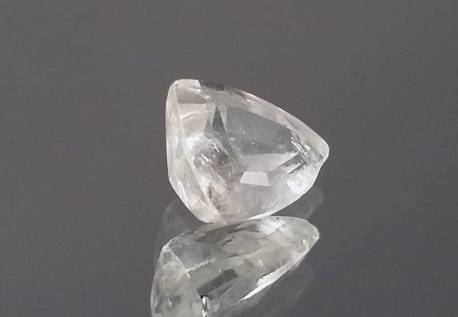 clear apophyllite gemstone faceted