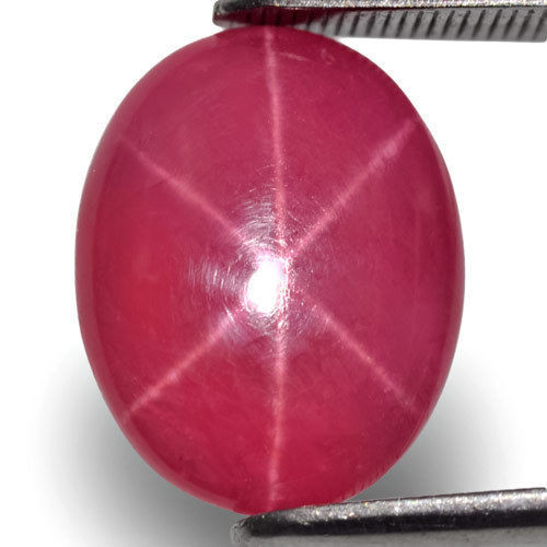 corundum star ruby gemstone cabochon