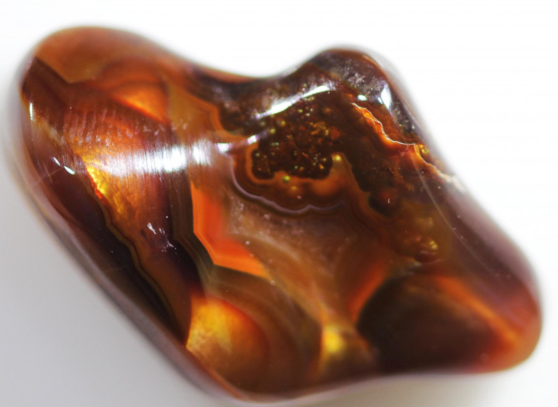 red fire agate gemstone