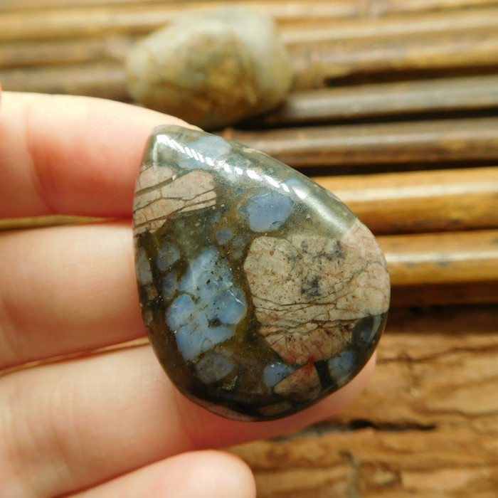 rhyolite gemstone llanite variety cabochon