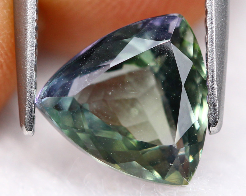 2.37ct Natural Greenish Violet Blue Tanzanite Trillion