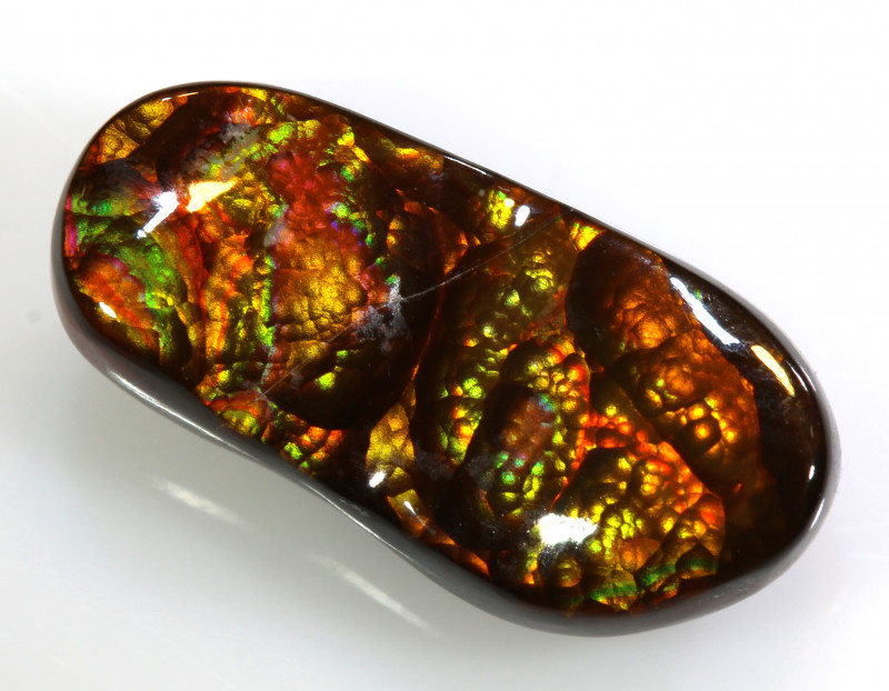 brown fire agate gemstone