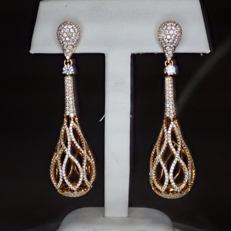 pendientes de diamantes