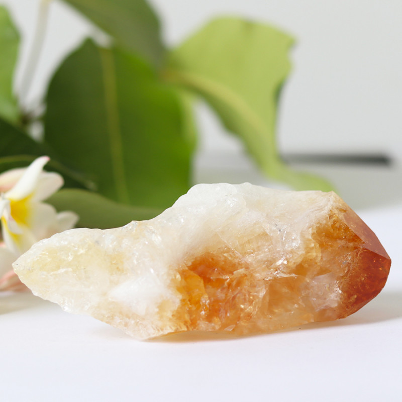 citrine point solar plexus chakra gemstone