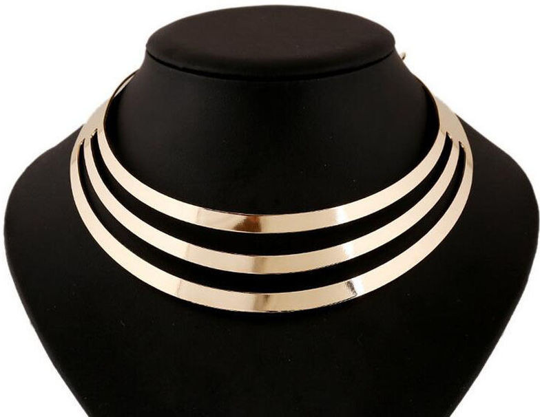 Fashion Brass Alloy Chain Collar Necklace Jewelry