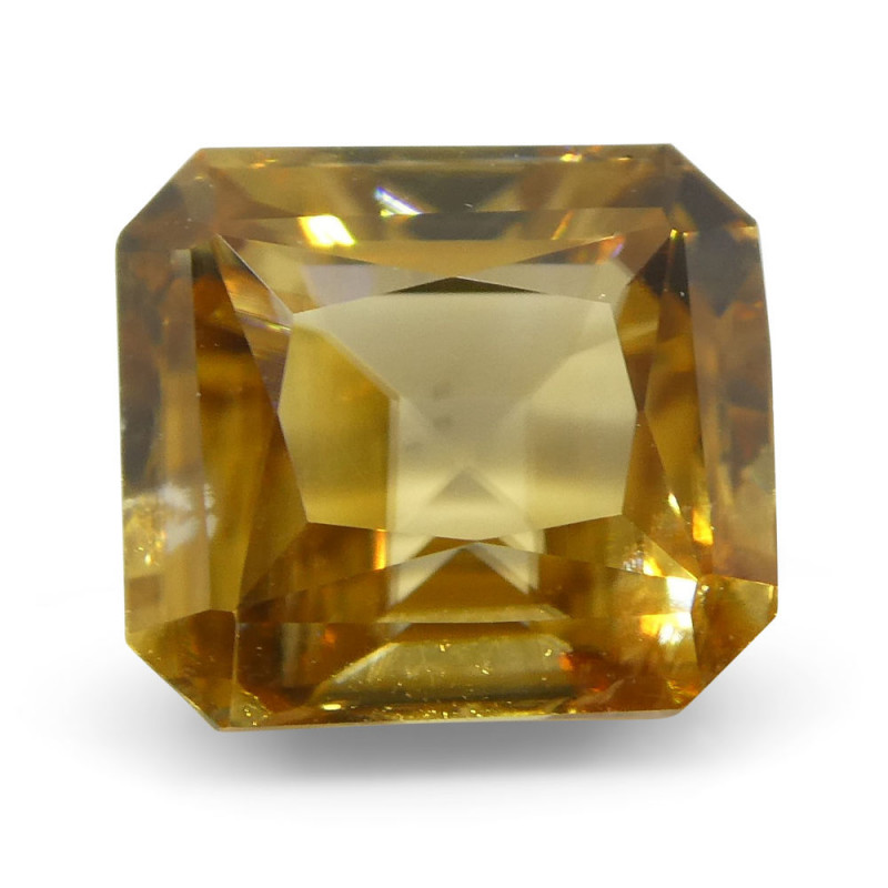 2.75 ct Emerald Cut Yellow Zircon