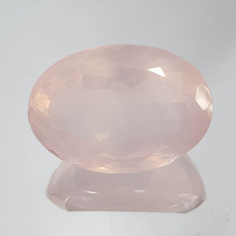 rose quartz gemstone faceted