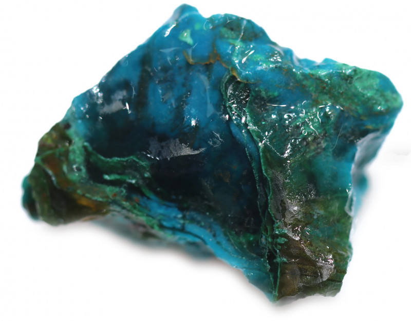 chrysocolla chalcedony gem silica gemstone rough