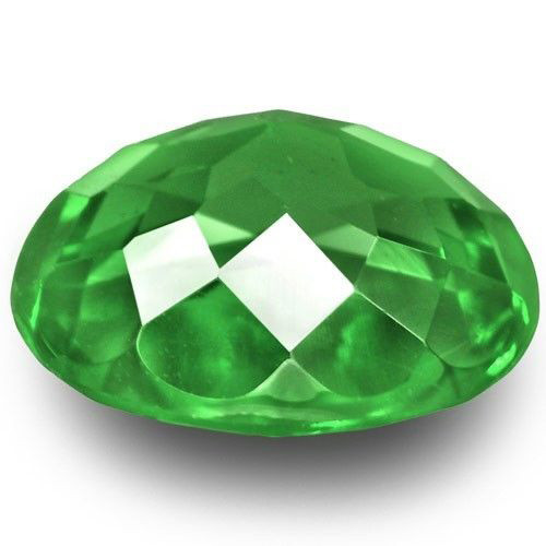 Kenya Tsavorite 0.96 Carats, Fiery Green Oval