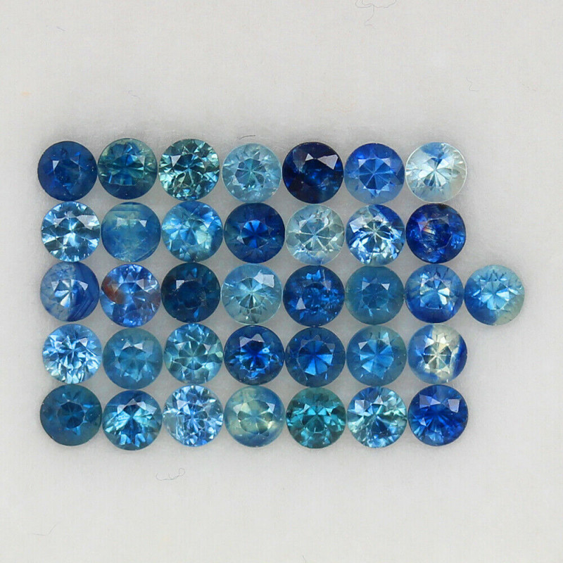 4.01 ct. 2.8 MM. DIAMOND CUT MULTI COLOR SAPPHIRE