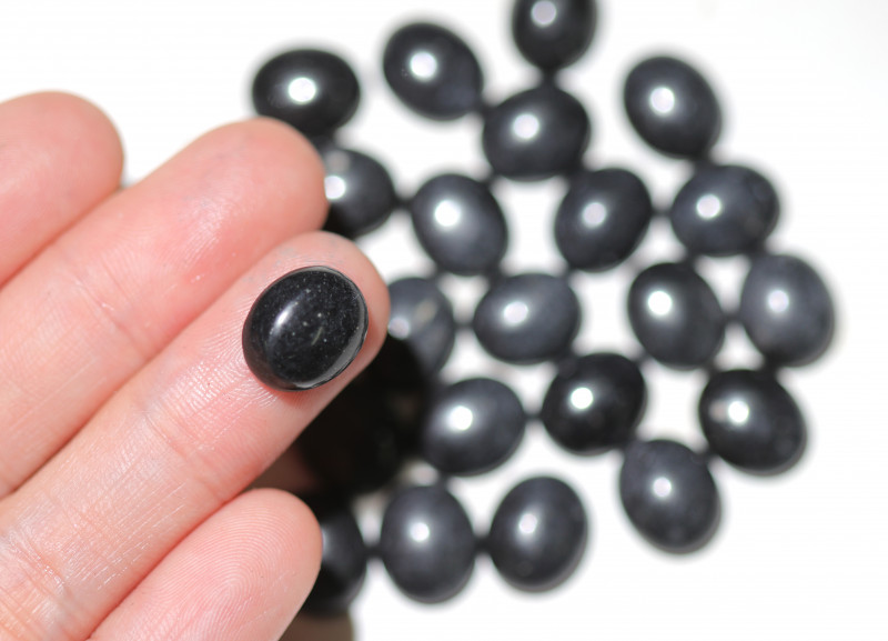 loose Black hematite gemstones