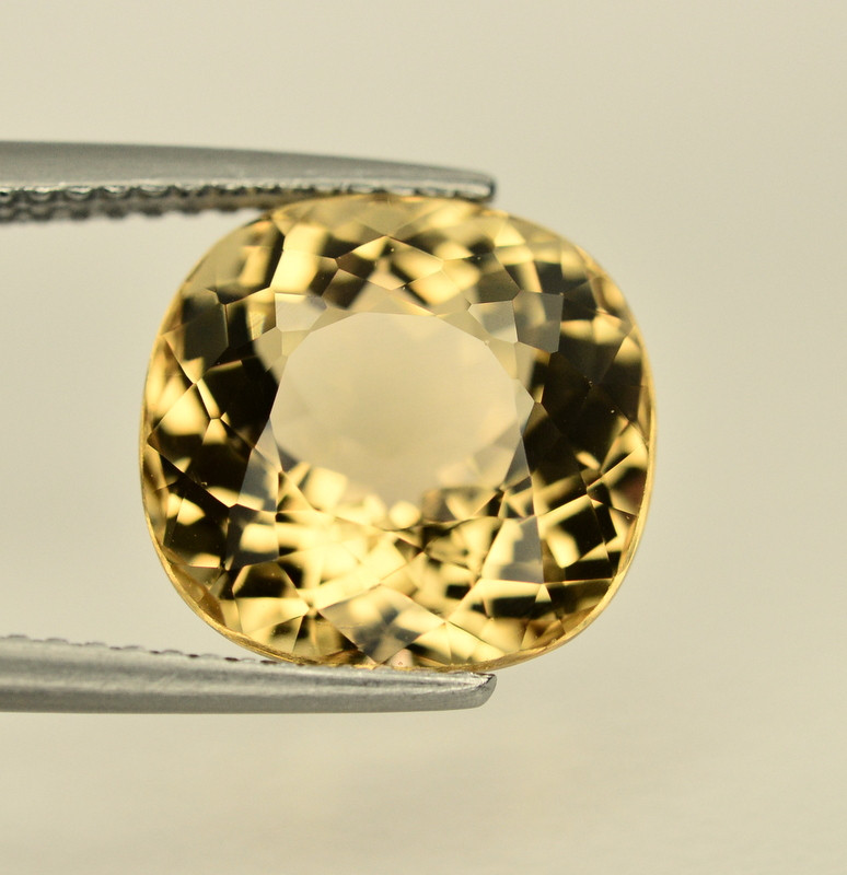 5.95 CT NATURAL HELIODOR YELLOW BERYL LOOSE GEMSTONE