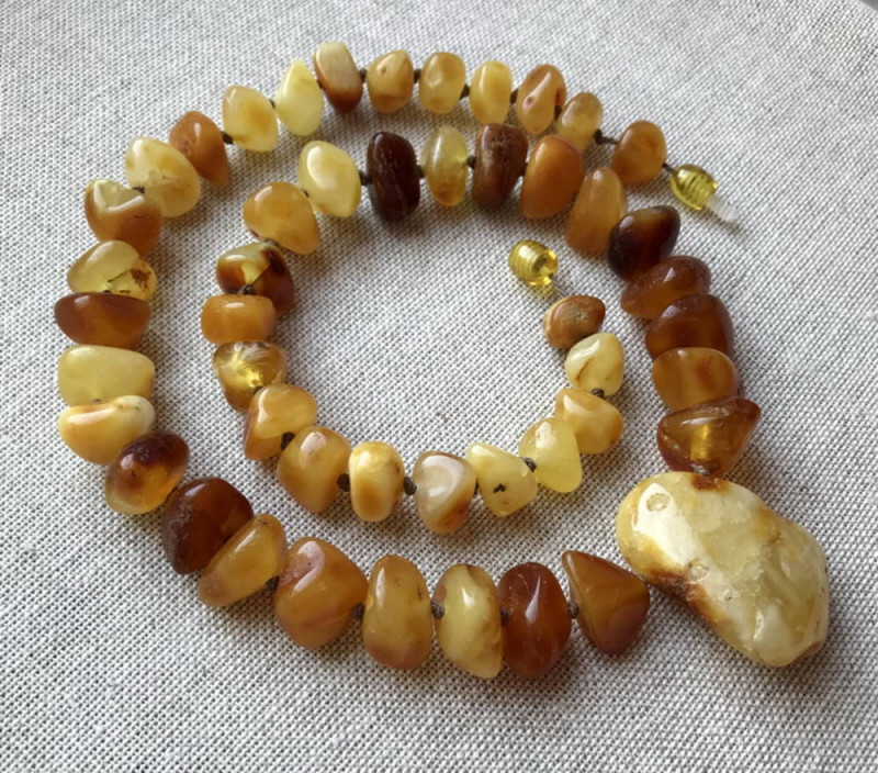 rough amber necklace