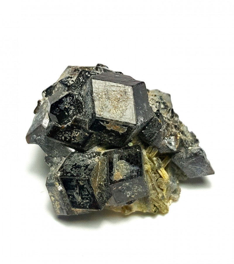 melanite garnet rough with epidote