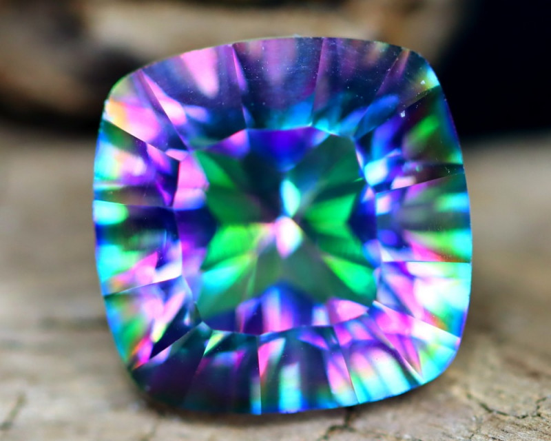 multicolor mystic topaz peacock gemstone