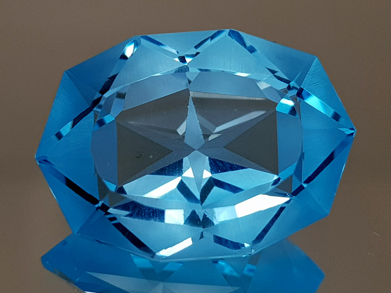 20.17CT NATURAL BLUE TOPAZ PRECISION CUT IGCTPP19