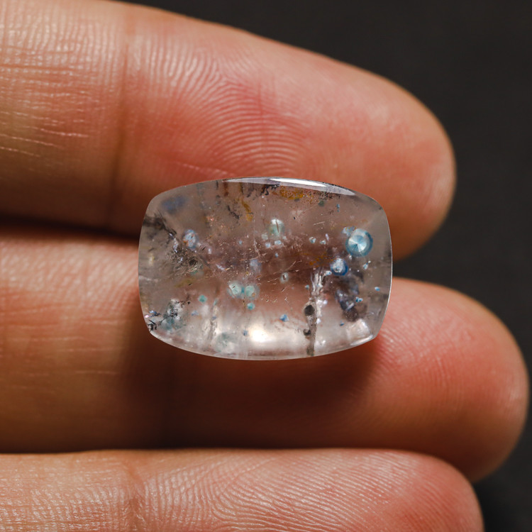 15.28ct Natural Paraiba/Medusa Quartz