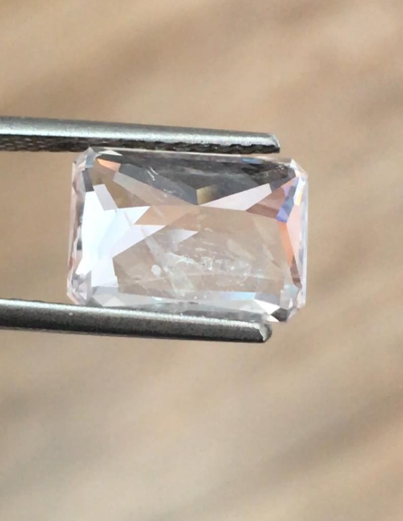 natural white sapphire