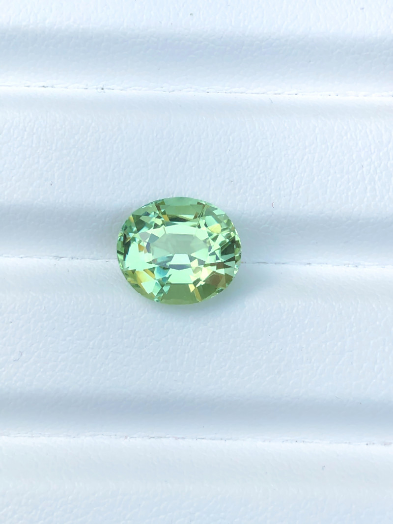 4.15 carats Internally Flawless Mint Green Tourmaline
