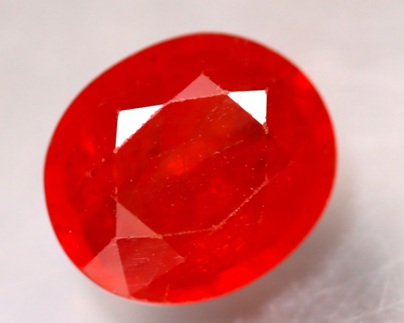 Sapphire 2.14Ct Natural Reddish Orange Sapphire D0805/B36