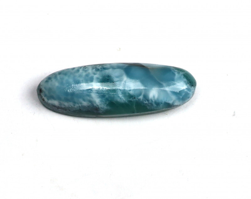 volcanic blue larimar gemstone cabochon