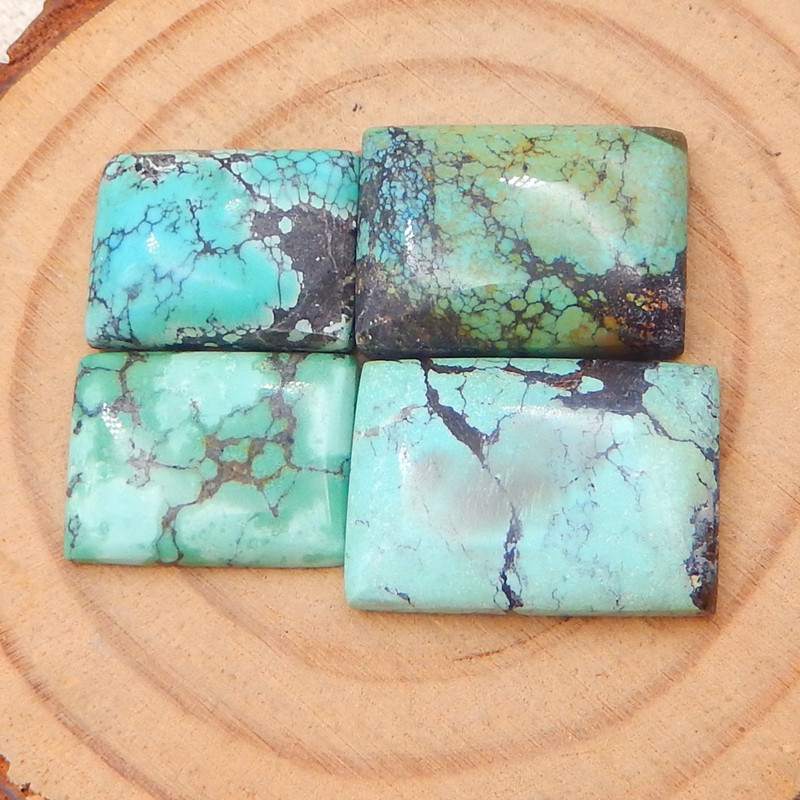 35.5cts beautiful turquoise cabochon, rectangle cabochon,