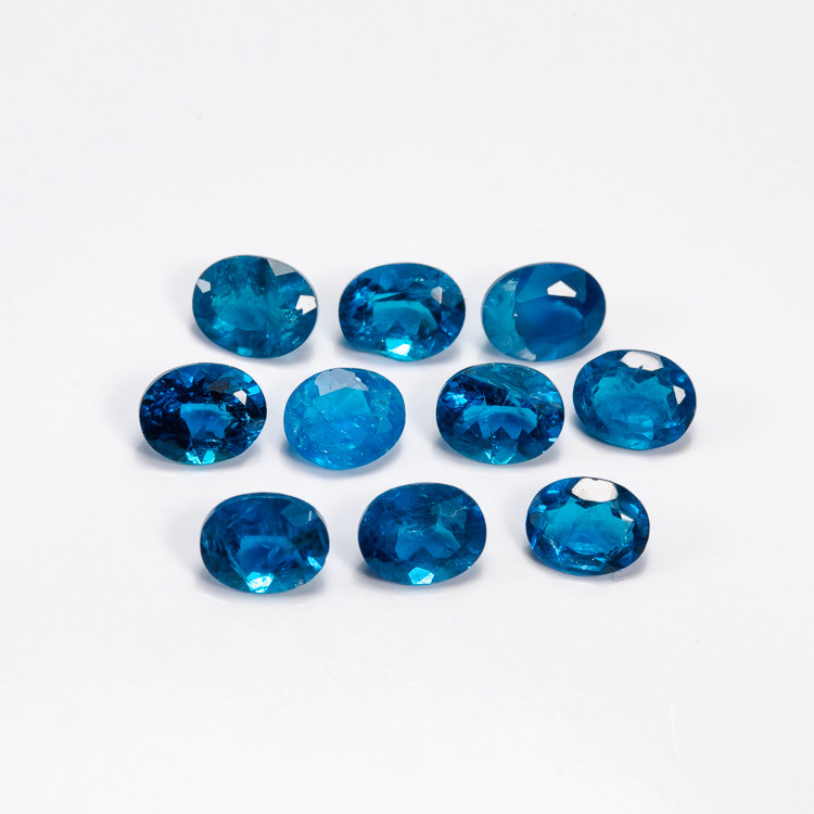 apatite faceted gemstones parcel