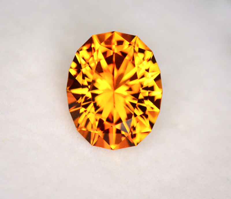 orange citrine gemstone