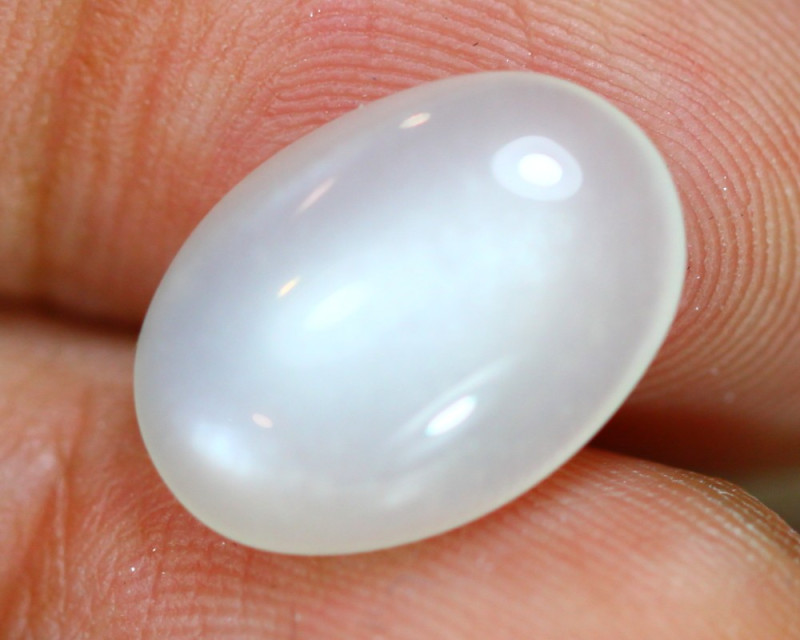 white moonstone gemstone cabochon