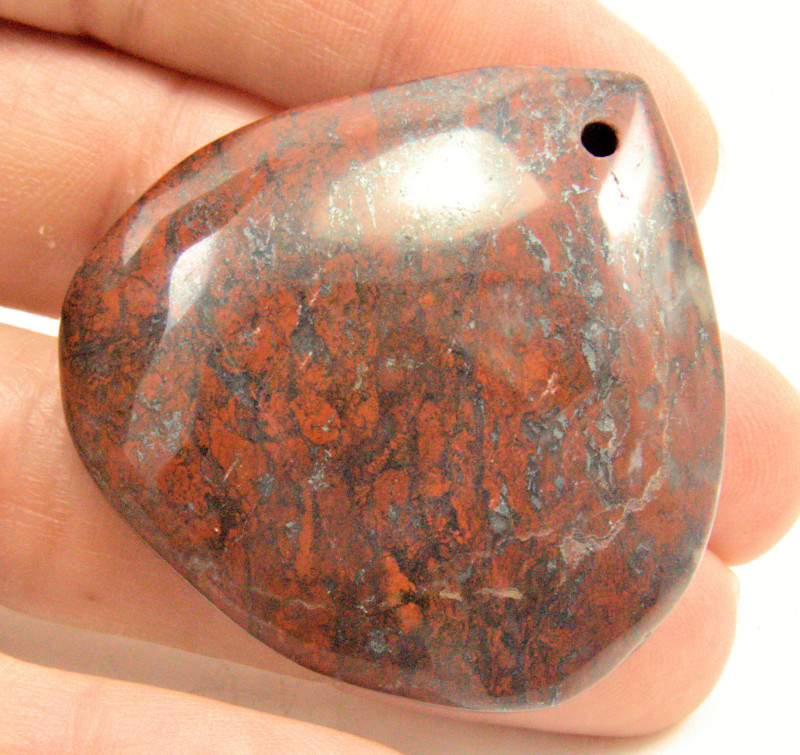 brecciated jasper pendant