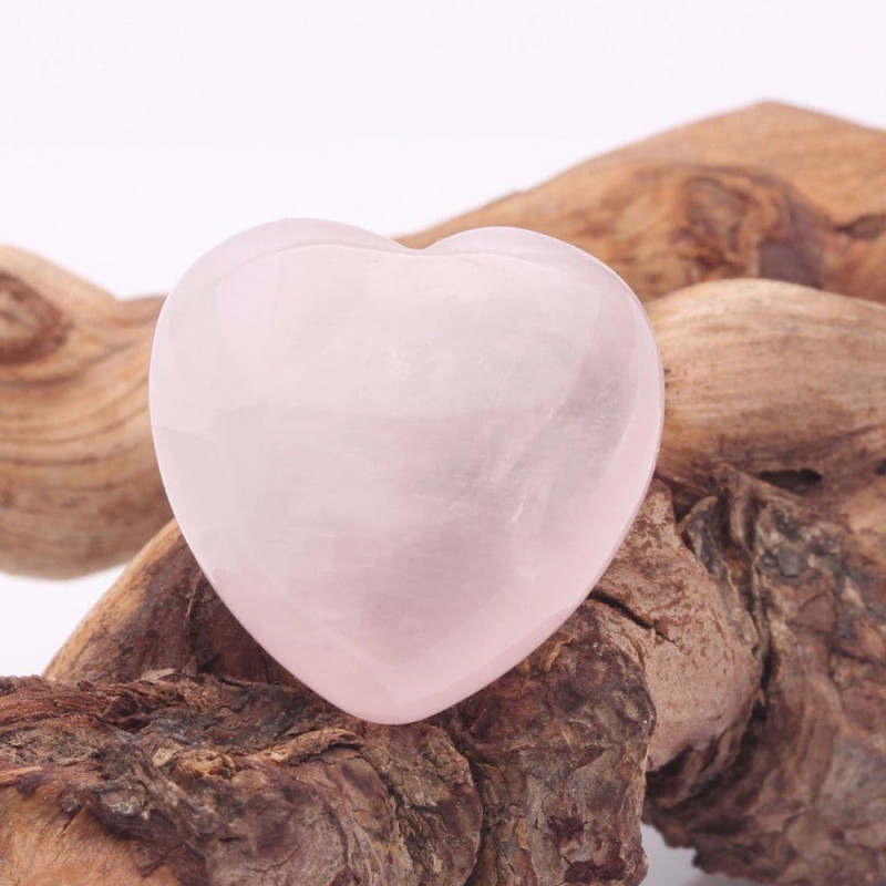 pietra preziosa del chakra del cuore di quarzo rosa