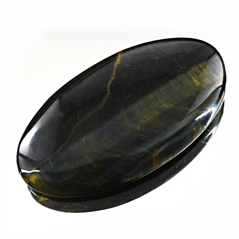 gray hawk's eye cabochon