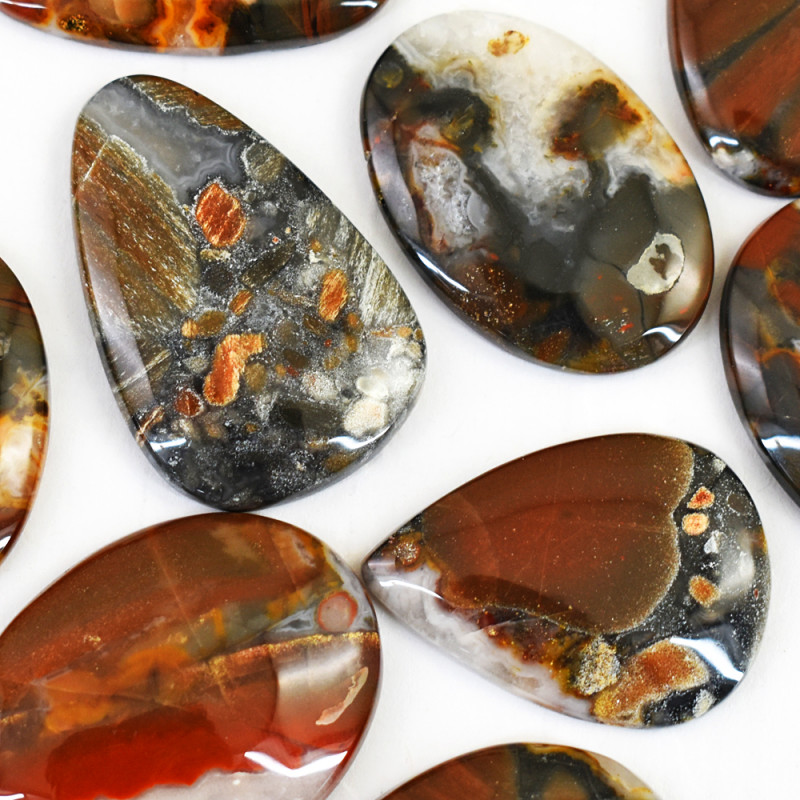 bloodstone chalcedony gemstone cabochons