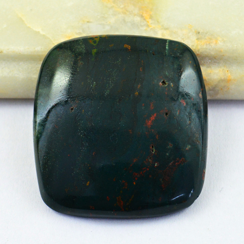 green bloodstone gemstone cabochon