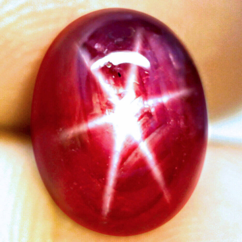 red star ruby gemstone