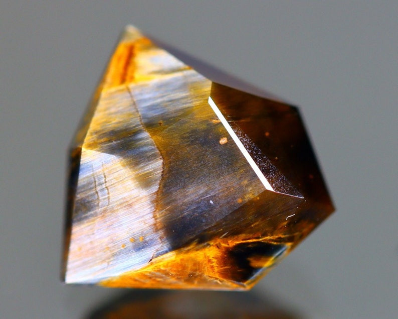 pietersite gemstone faceted master cut