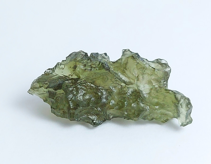 moldavite rough specimen shrapnel shape