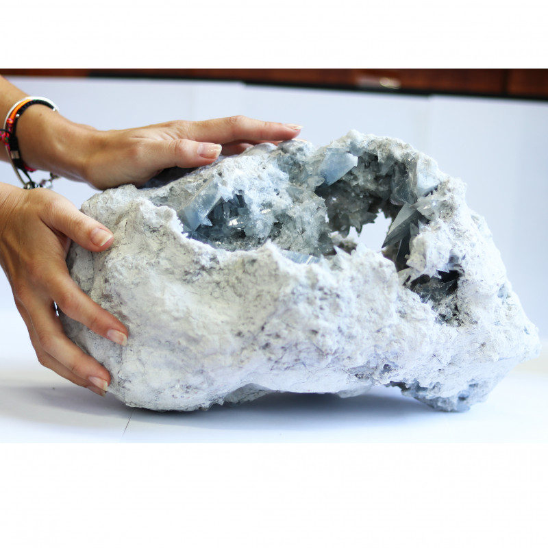 celestite gemstone specimen