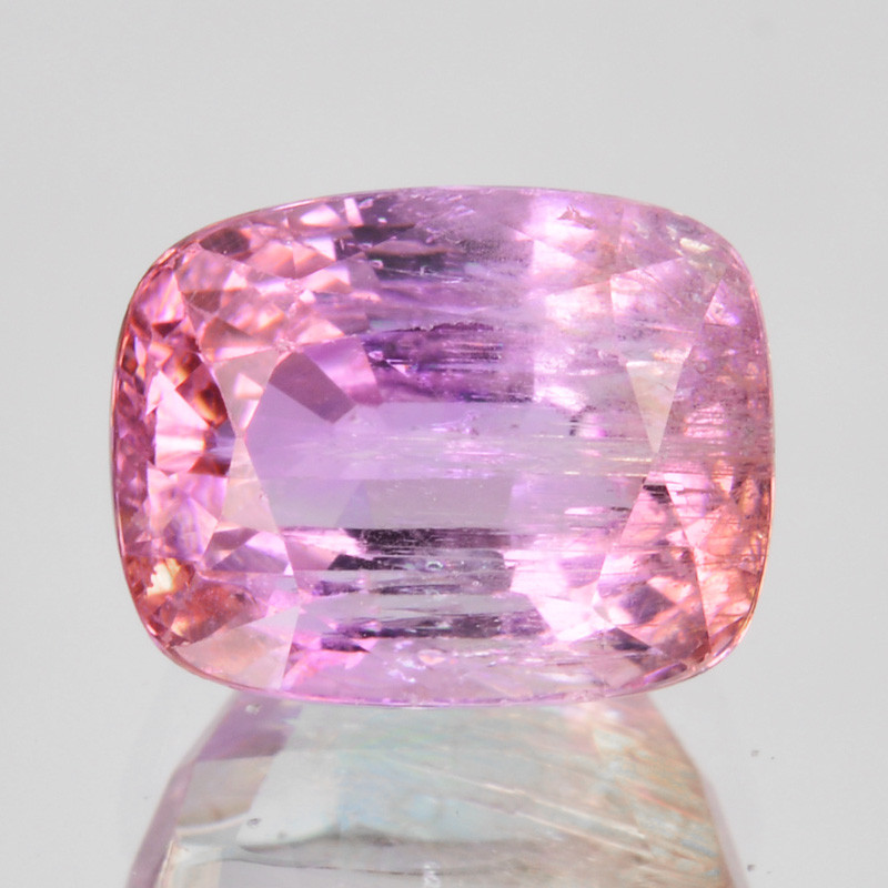 pink zoisite gemstone faceted